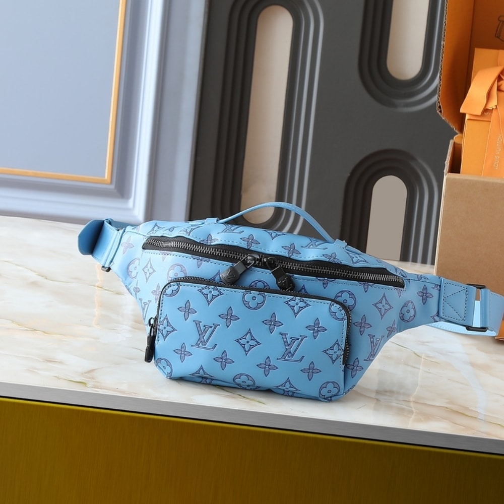 LOUIS VUITTON RUSH BUMBAG BLUE 30CM