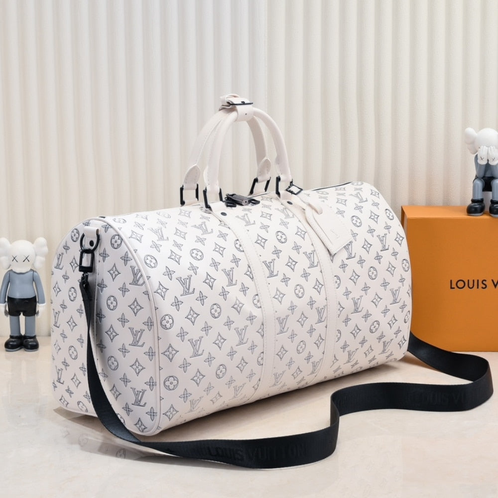 LOUIS VUITTON KEEPALL BANDOULIÈRE 50 WHITE M24954