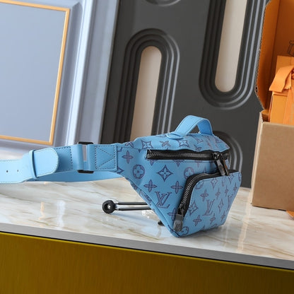 LOUIS VUITTON RUSH BUMBAG BLUE 30CM