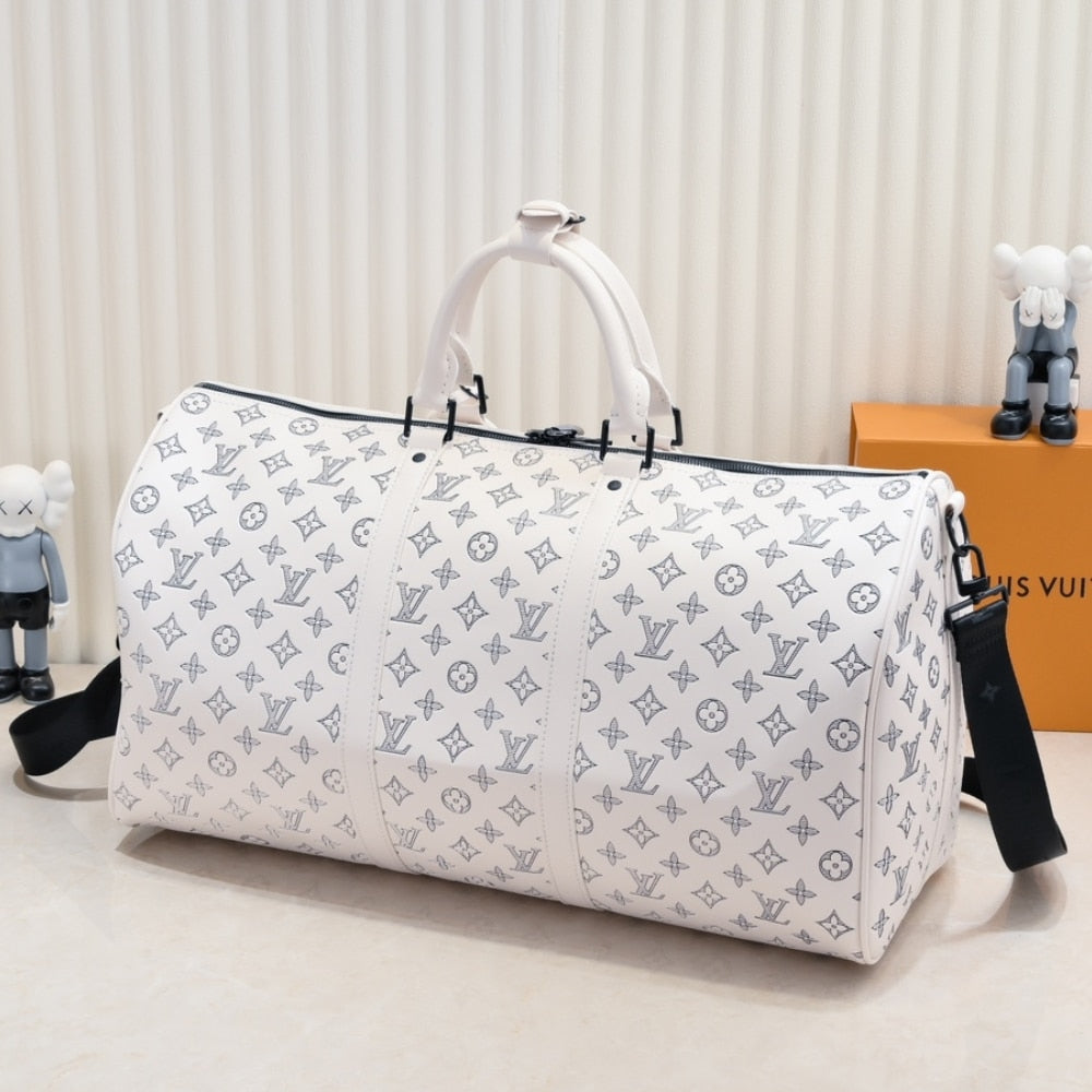 LOUIS VUITTON KEEPALL BANDOULIÈRE 50 WHITE M24954