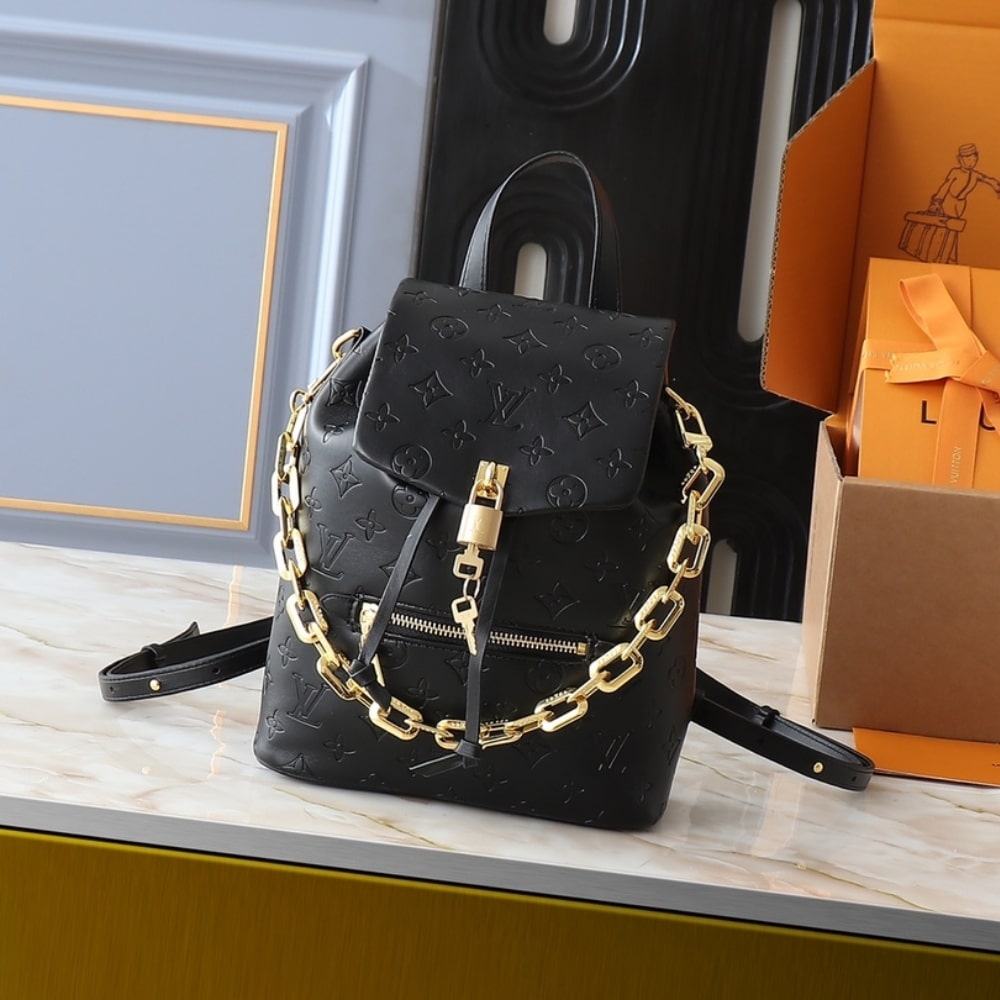 LOUIS VUITTON COUSSIN BACKPACK MINI BLACK 21CM M13387