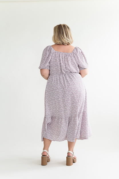 loveedsTM-Lavender Haze Floral Dress