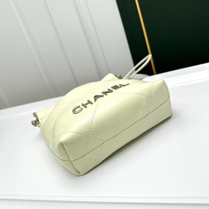 Chanel 22 Mini Handbag Light Yellow
