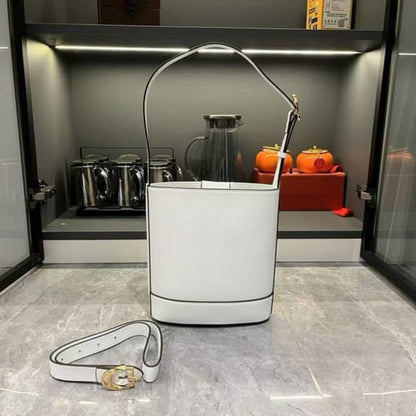 GUCCI 73 SMALL BUCKET BAG ROSSO ANCORA WHITE SMOOTH 20CM 833665 AAEC2 9540