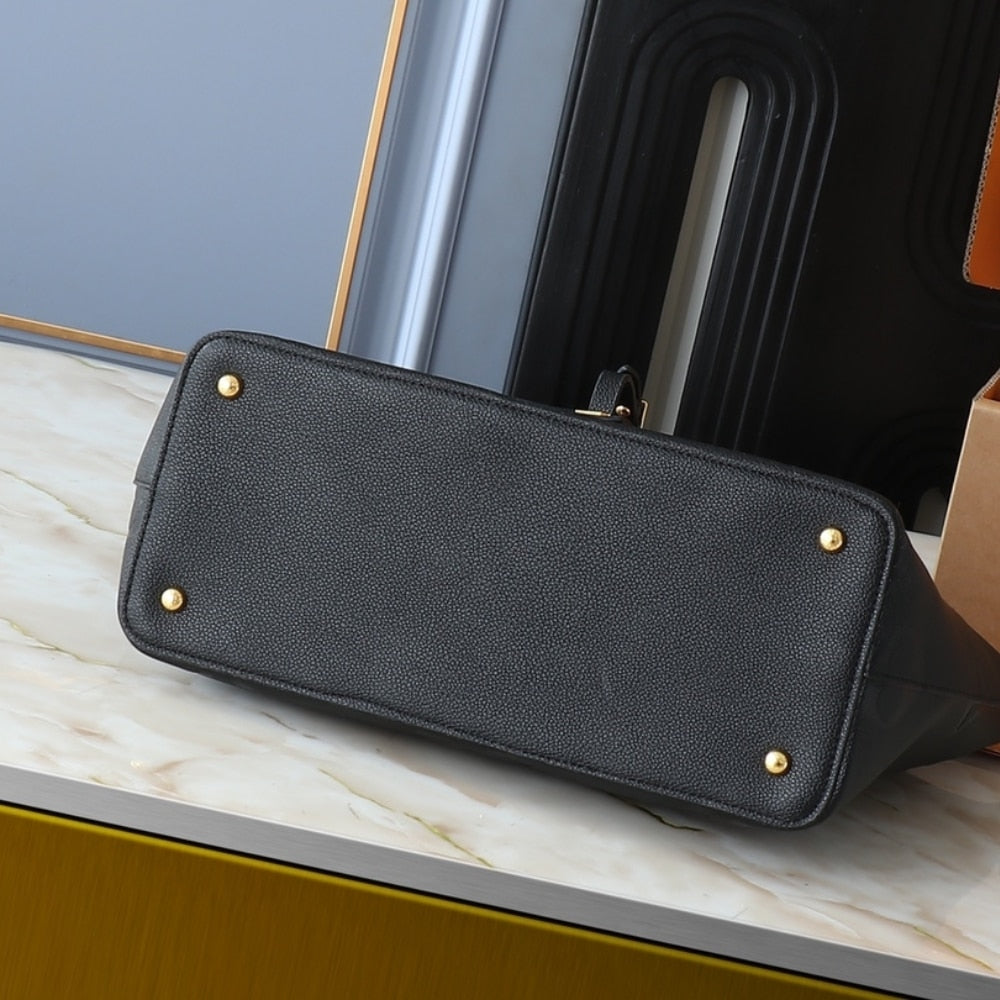 LOUIS VUITTON TRAVEL BAG MONOGRAM EMPREINTE GIANT BLACK 34CM M46357