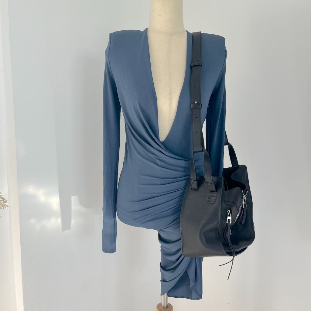 Loewe Hammock small textured-leather shoulder bag