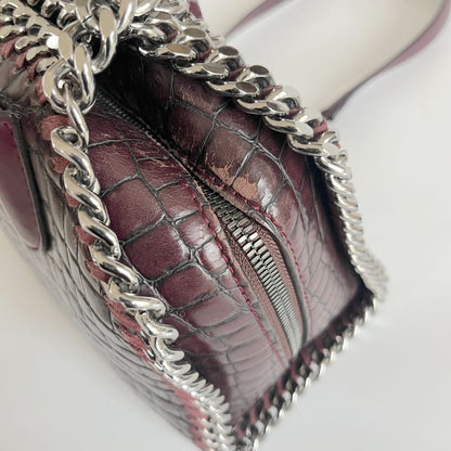 Stella McCartney Falabella Box Crocodile top handle bag