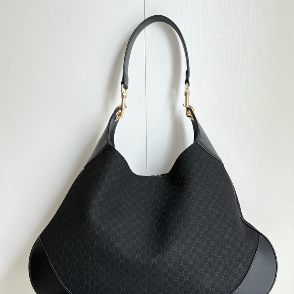 GUCCI B SHOULDER BAG BLACK 49CM 834981 AAEE7 1000