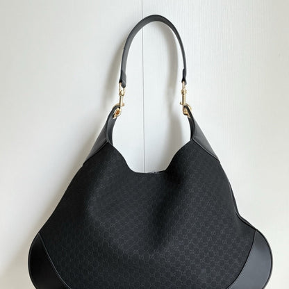 GUCCI B SHOULDER BAG BLACK 49CM 834981 AAEE7 1000