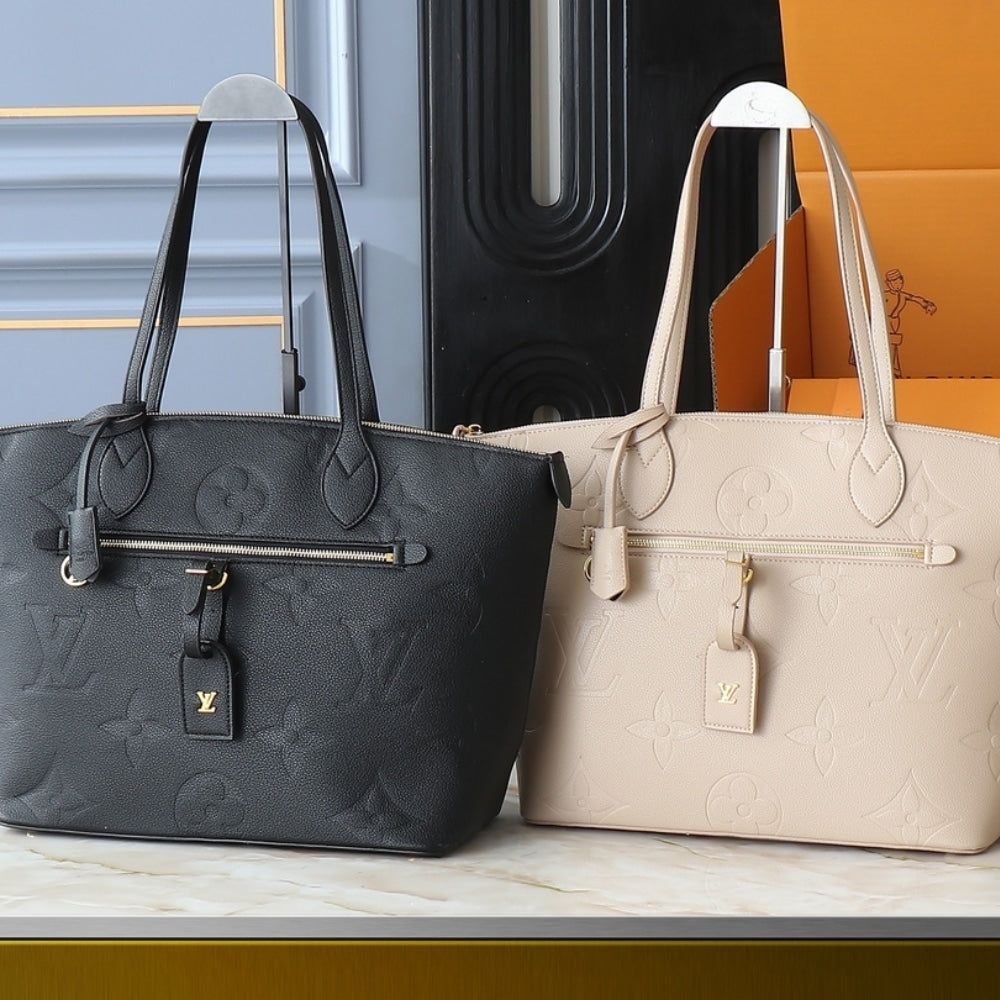 LOUIS VUITTON TRAVEL BAG MONOGRAM EMPREINTE GIANT BLACK 34CM M46357