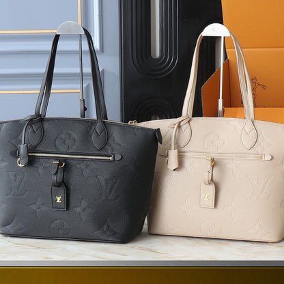 LOUIS VUITTON TRAVEL BAG MONOGRAM EMPREINTE GIANT BLACK 34CM M46357