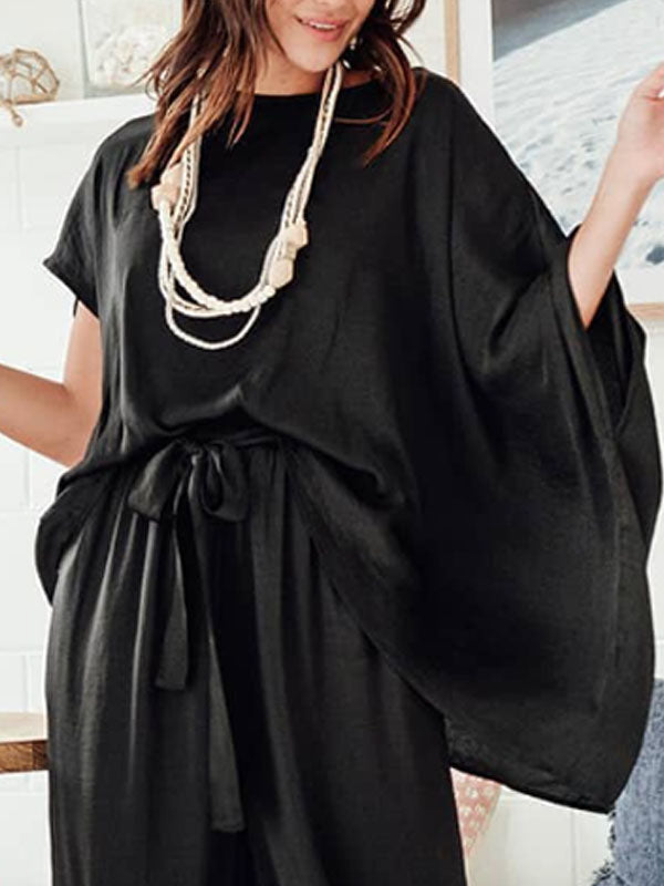 Loose Cotton and Linen Women's Suits