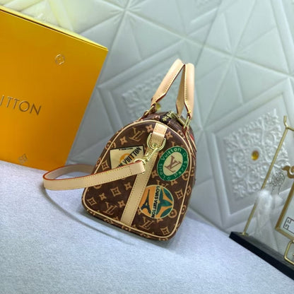 LOUIS VUITTON SPEEDY BANDOULIÈRE 30 OTHER MONOGRAM CANVAS AUTRES TOILES 30CM M47087
