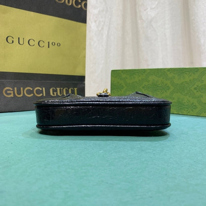 GUCCI JACKIE NOTTE MINI SCHULTERTASCHE BLACK 19CM 782889 0P50G 1000
