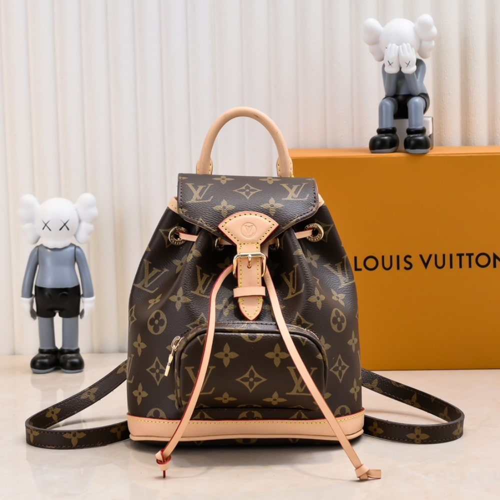 LOUIS VUITTON MONTSOURIS MM BACKPACK BROWN 25CM M11197