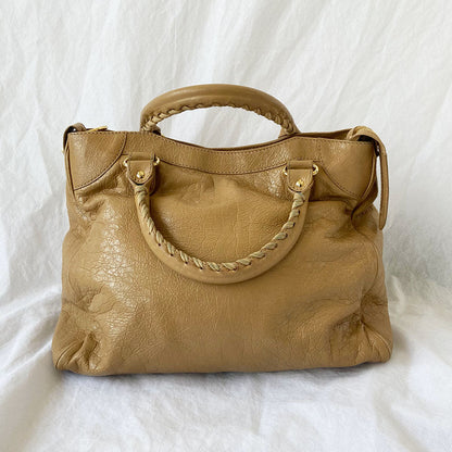 Balenciaga Classic Velo Tan City Bag