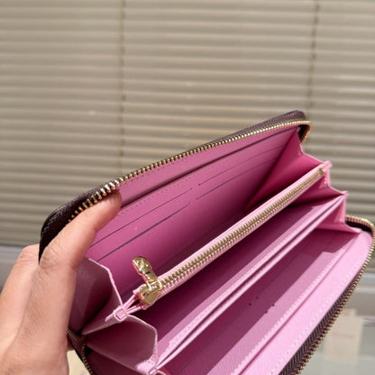 LOUIS VUITTON X TAKASHI MURAKAMI ZIPPY WALLET SAKURA BROWN 19CM M13433