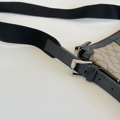 Gucci GG Supreme Monogram Web Messenger Bag