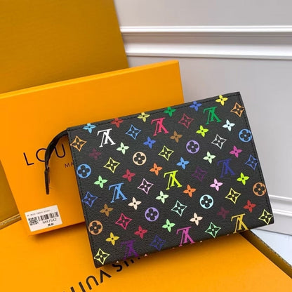 LOUIS VUITTON X MURAKAMI TOILETRY POUCH MONOGRAM BLACK 25CM M13746