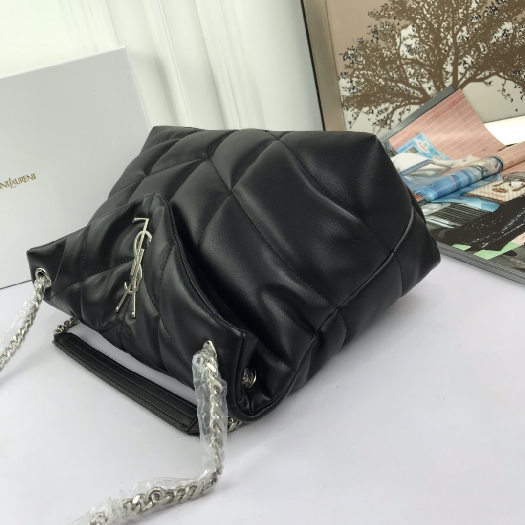 Saint Laurent Women Small Puffer Leather Shoulder bag