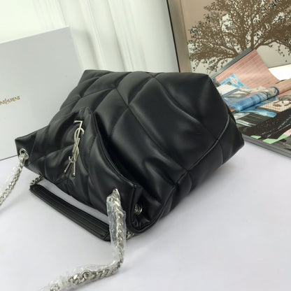 Saint Laurent Women Small Puffer Leather Shoulder bag