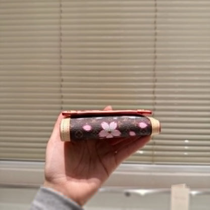 LOUIS VUITTON X TAKASHI MURAKAMI VICTORINE WALLET SAKURA BROWN 11CM M13427