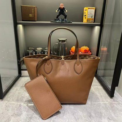 GUCCI TOTISSIMA LARGE REVERSIBLE TOTE BROWN 30CM 839112 AAFEQ 2743