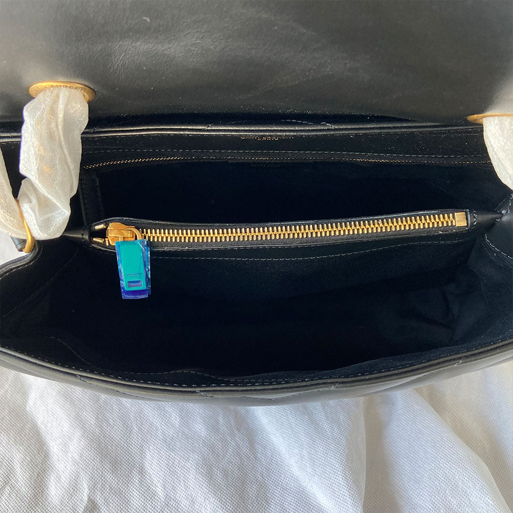 Saint Laurent black medium Loulou bag