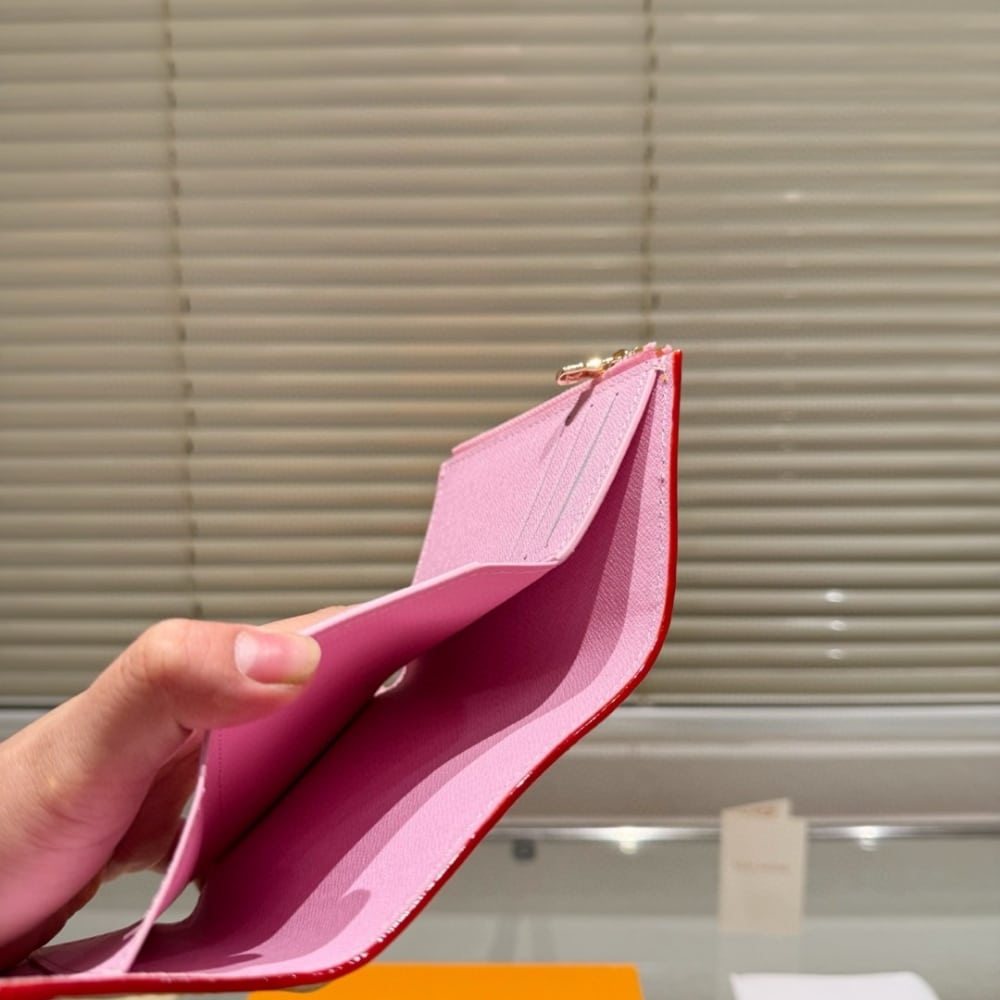 LOUIS VUITTON X TAKASHI MURAKAMI VICTORINE WALLET SAKURA BROWN 11CM M13427