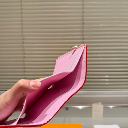 LOUIS VUITTON X TAKASHI MURAKAMI VICTORINE WALLET SAKURA BROWN 11CM M13427