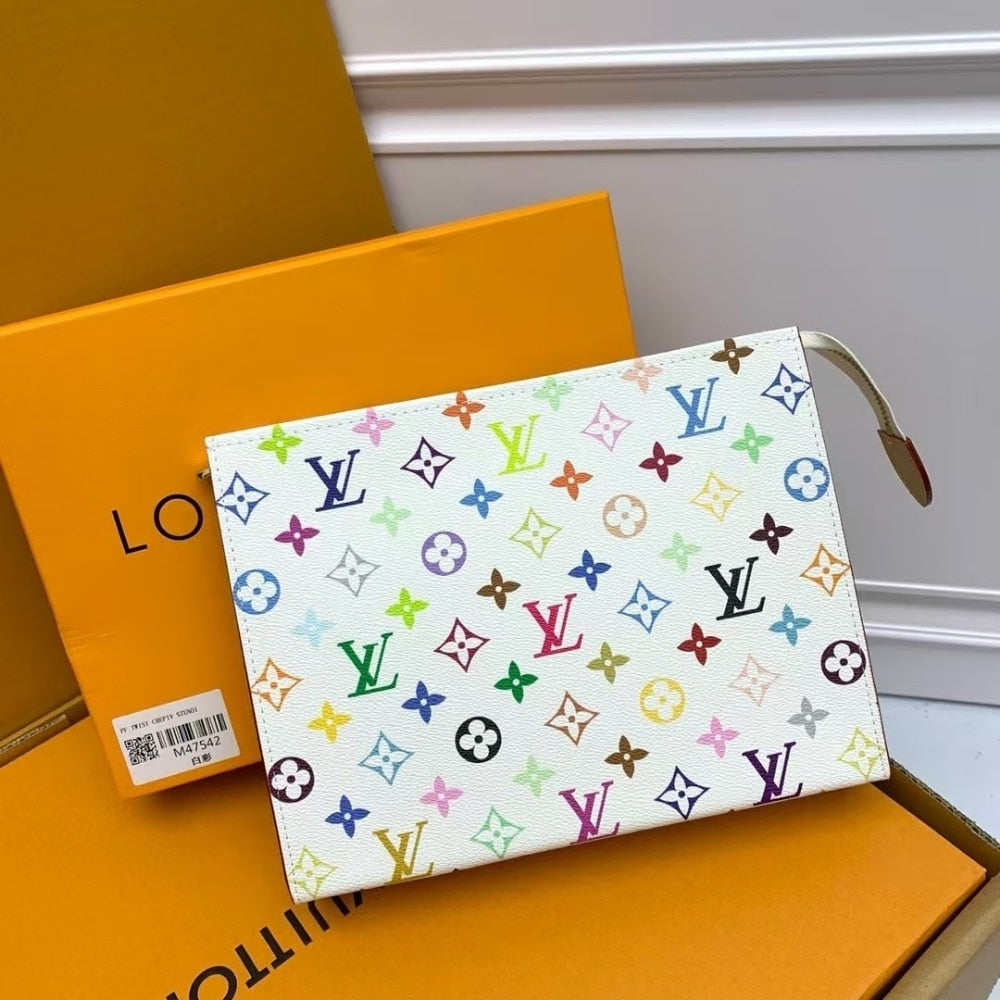 LOUIS VUITTON X MURAKAMI TOILETRY POUCH MONOGRAM WHITE 25CM