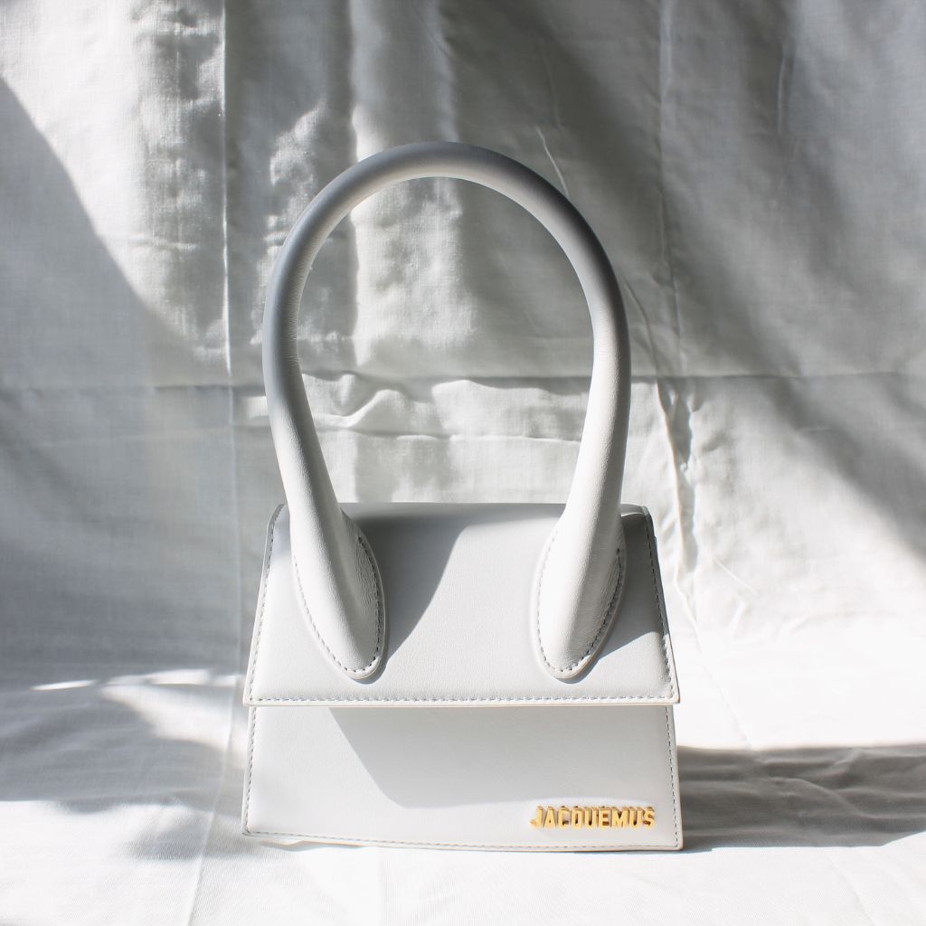 Jacquemus Le Chiquito white leather shoulder bag