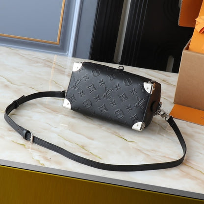 LOUIS VUITTON SPEEDY 20 TRUNK BAG BLACK 20CM M14575