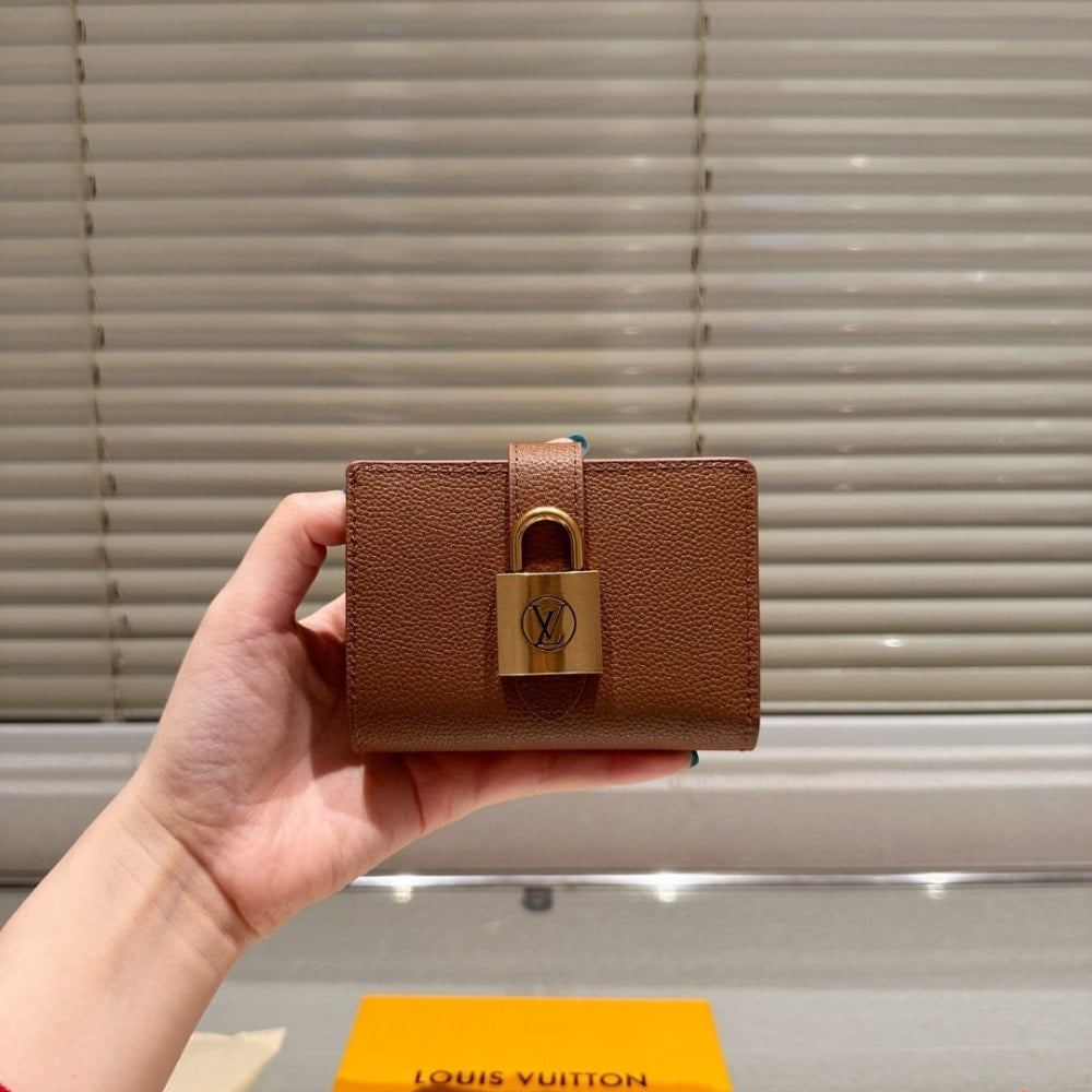 LOUIS VUITTON LOW KEY COMPACT WALLET COGNAC 11CM M12148