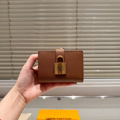 LOUIS VUITTON LOW KEY COMPACT WALLET COGNAC 11CM M12148