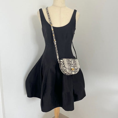 Wandler Anna Printed Leather Shoulder Bag In Python