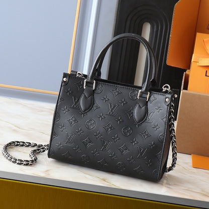 LOUIS VUITTON ONTHEGO PM BLACK 25CM M14576