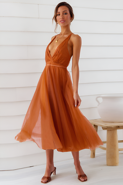loveedsTM-Sexy mesh flowing dress bridesmaid dress