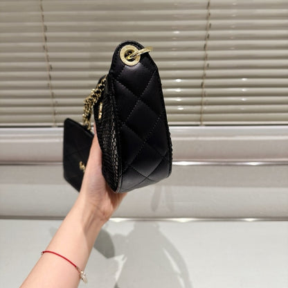 CHANEL CLUTCH WITH CHAIN BLACK 20CM AP4573 B20118 94305