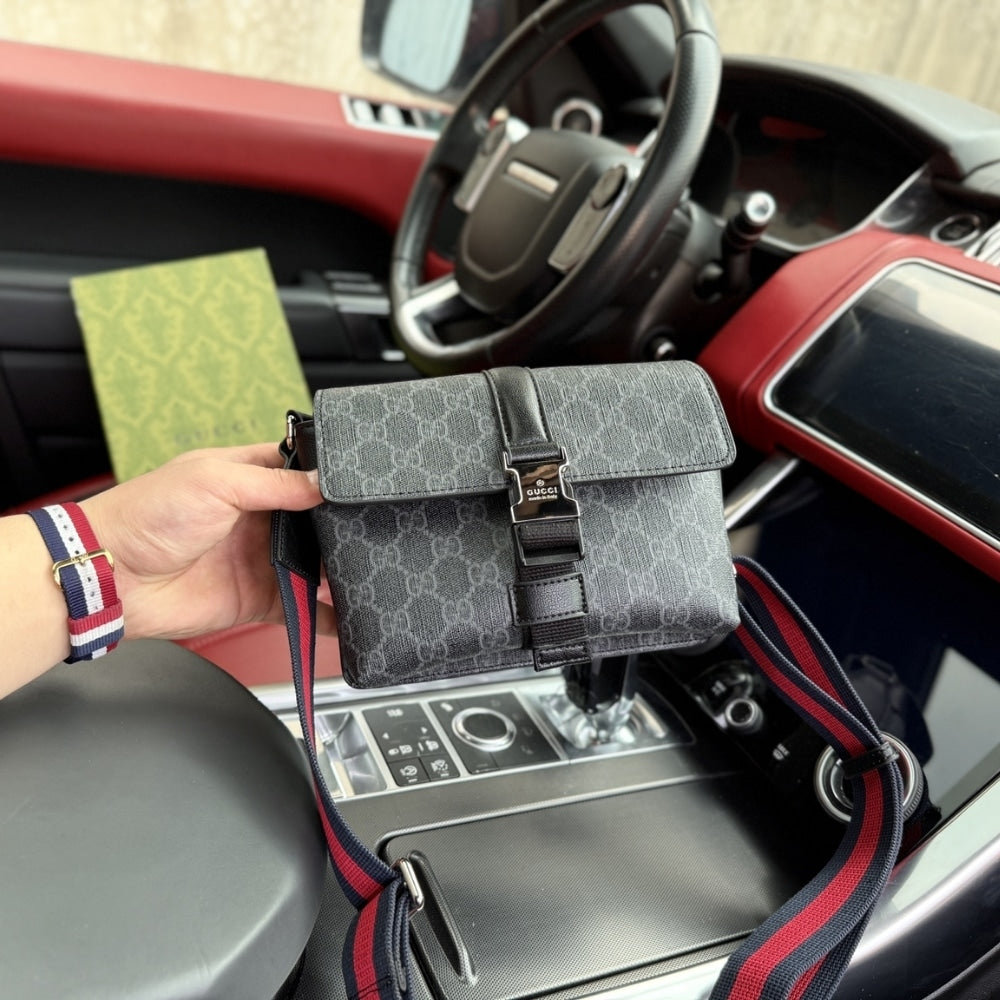 GUCCI GG BLACK MINI BAG BLACK 20CM 816953 FAD8C 1049