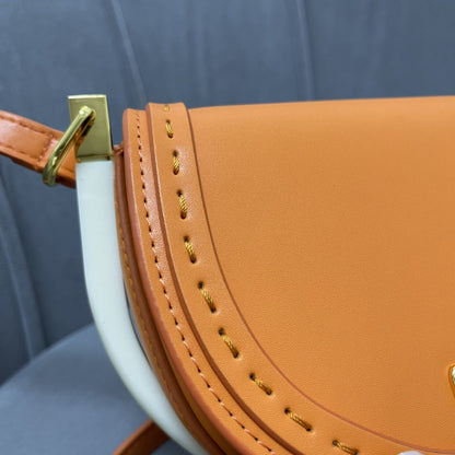 Fendi Moonlight Clementine Orange  Satchel Crossbody Bag