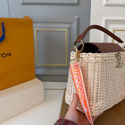 LOUIS VUITTON  CAPUCINES BB TAN BROWN 26CM M11617