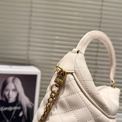 SAINT LAURENT GABY BUCKET BAG WHITE 17CM