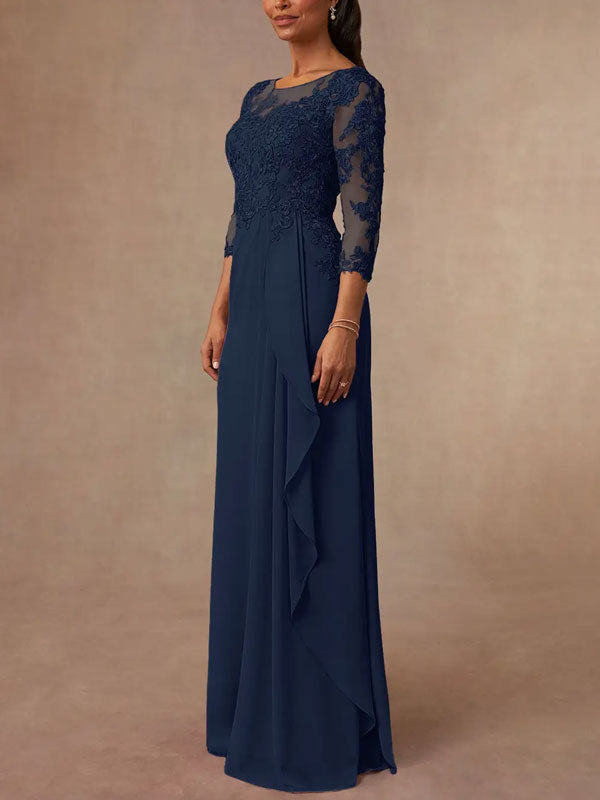 Lace and Chiffon Women's Dress