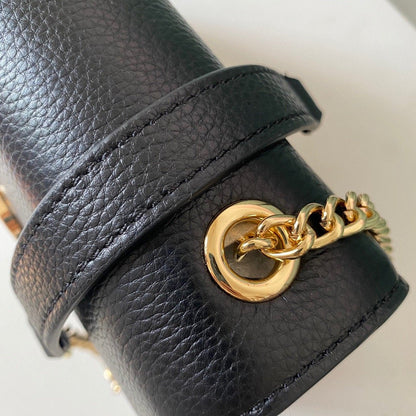 Gucci Interlocking Leather Chain Crossbody