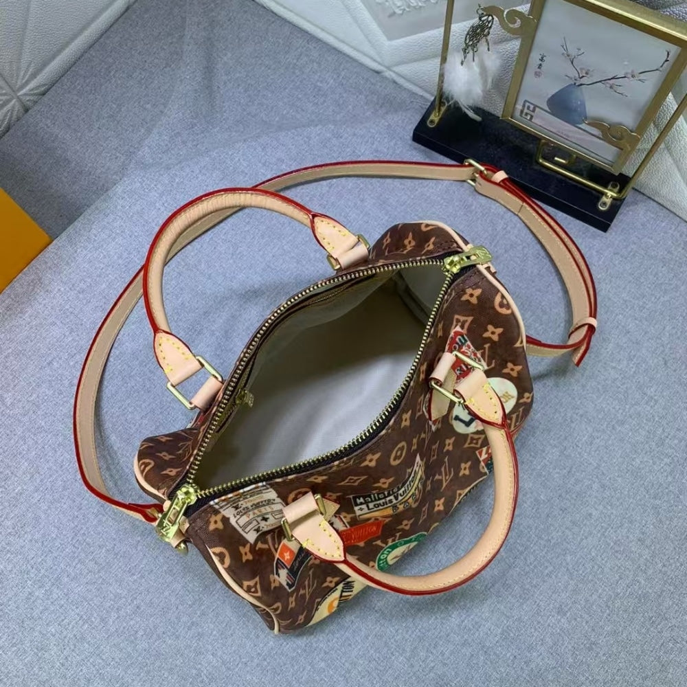 LOUIS VUITTON SPEEDY BANDOULIÈRE 30 OTHER MONOGRAM CANVAS AUTRES TOILES 30CM M47087