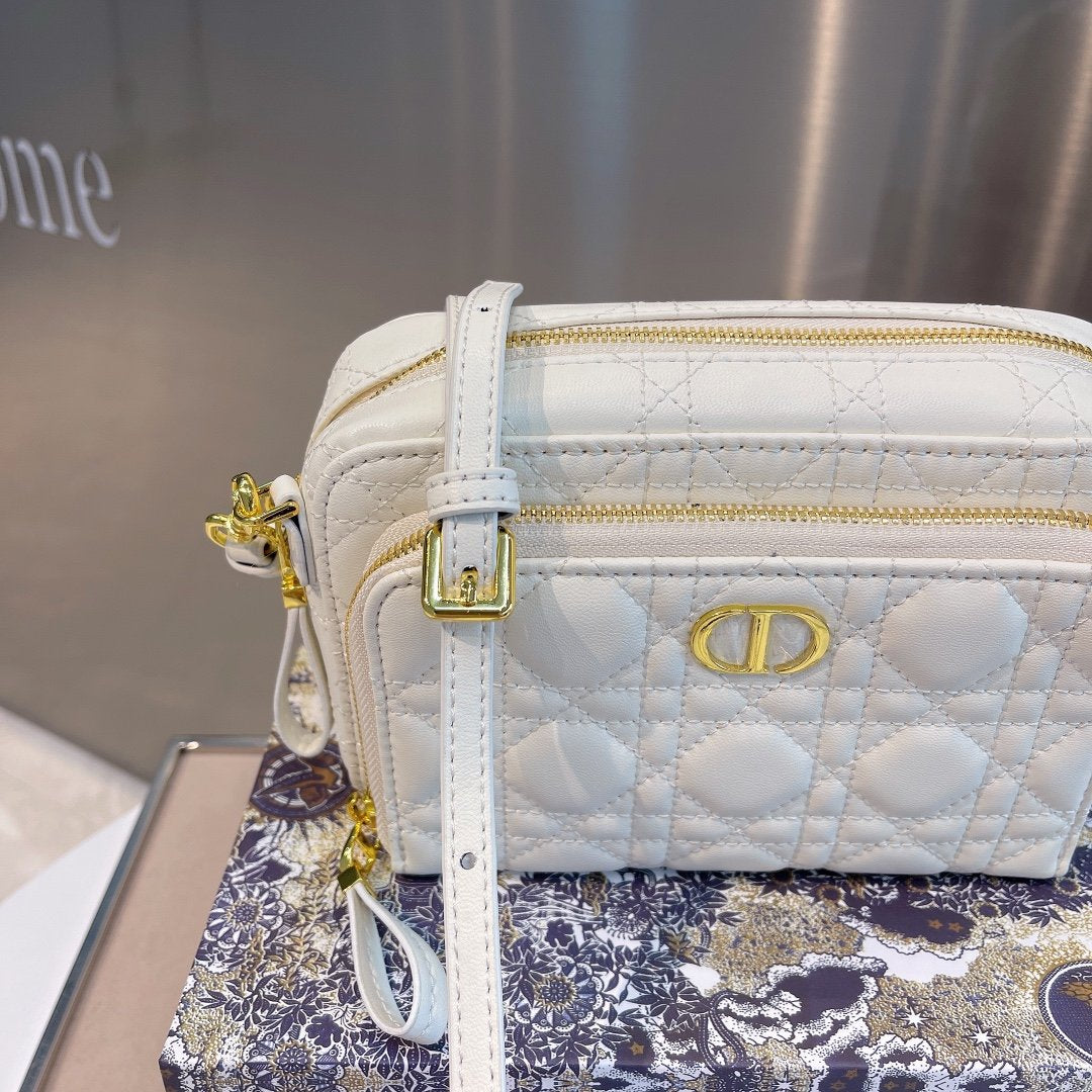 Dior Caro Double Pouch Beige