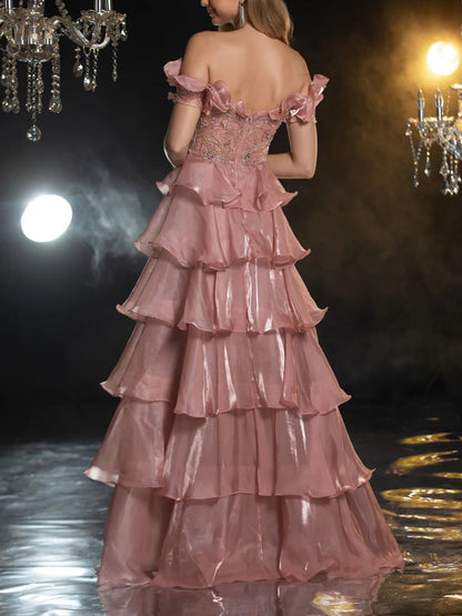 Chiffon Multi-layer Temperament Women's Gown