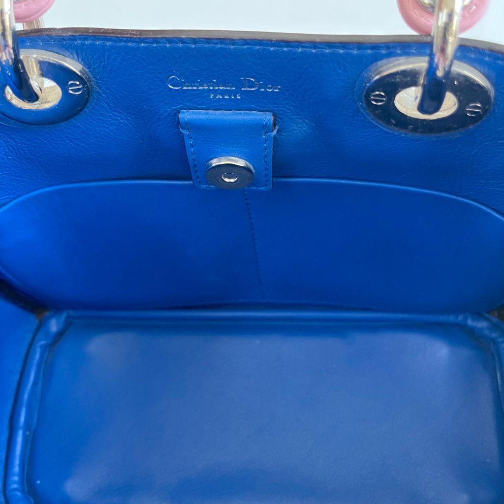 Dior Pink Leather Mini Diorissimo Tote