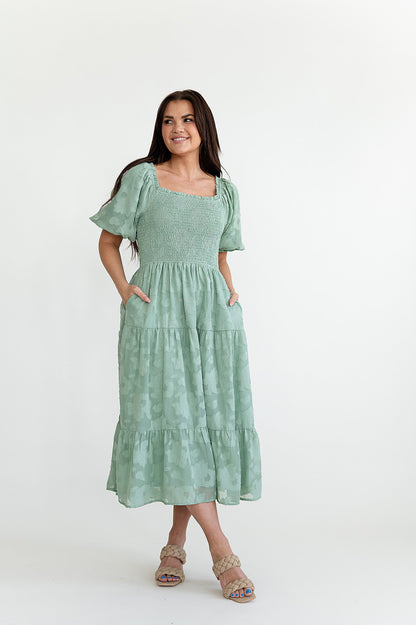 loveedsTM-Evangeline Dress in Dusty Sage